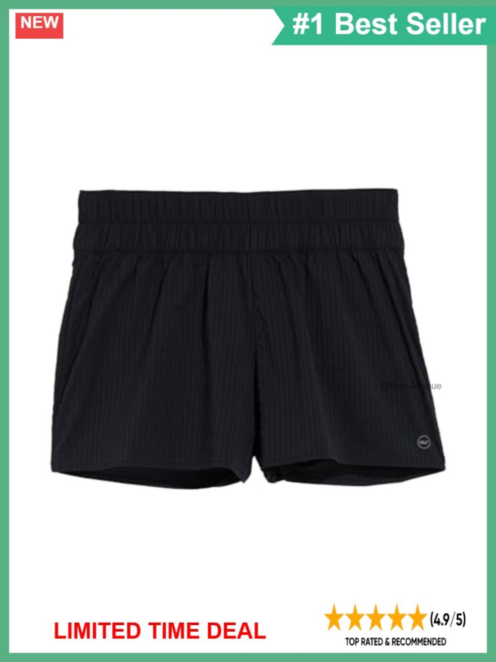 Seersucker Seaside Shorts Moisture Wicking UPF 30+ Dolphin Hem